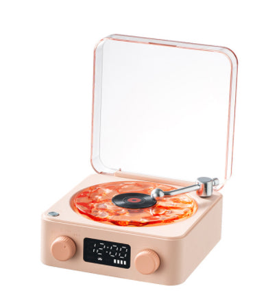 Retro Turntable Speaker Wireless Bluetooth-compatible 5.0 Vinyl Record Player Stereo Sound With White Noise RGB Projection Lamp Effect - FocusFlow360