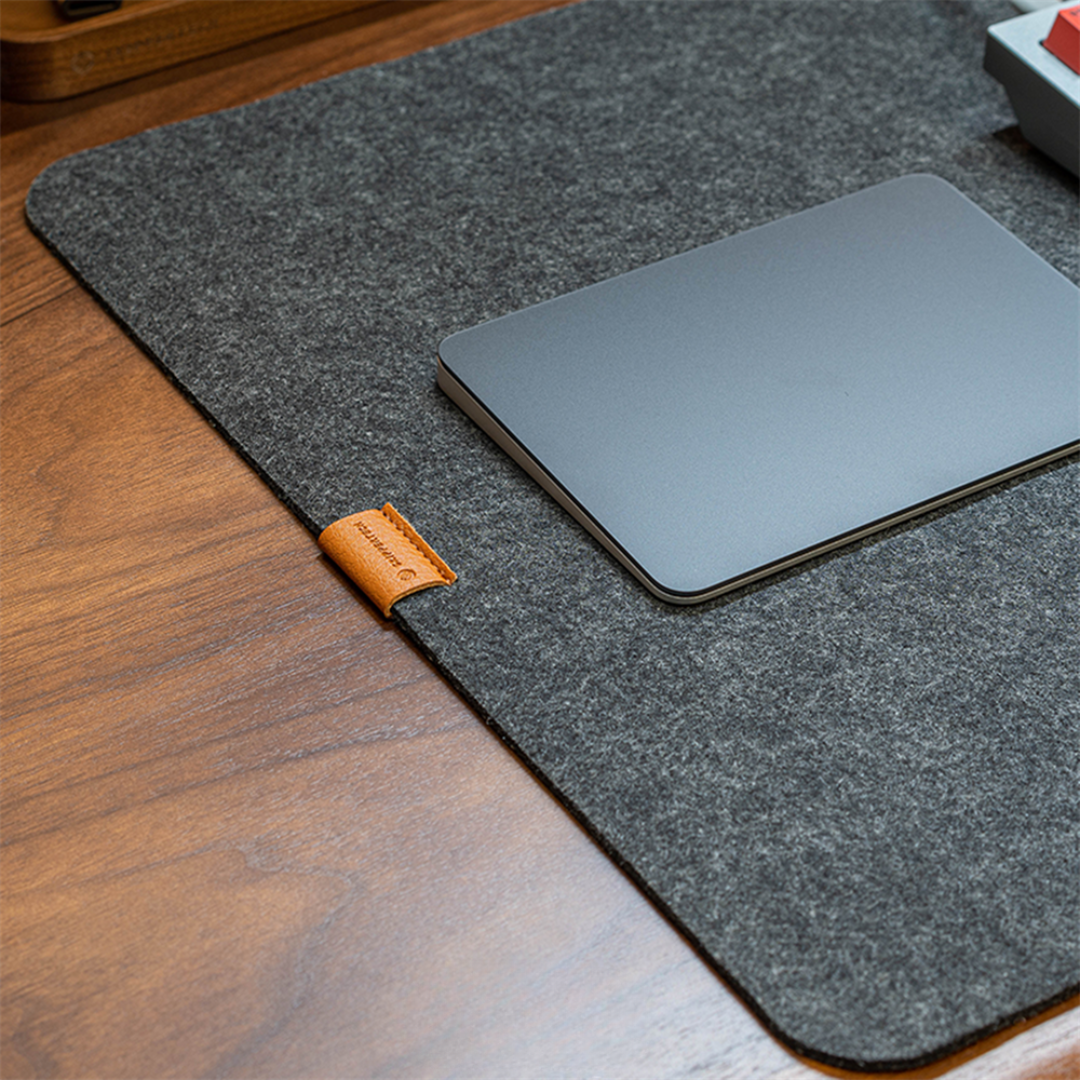 Premium Wool Felt Desk Mat | Tactile Grounding & Sensory Anchor - FocusFlow360