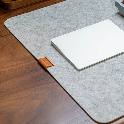 Premium Wool Felt Desk Mat | Tactile Grounding & Sensory Anchor - FocusFlow360