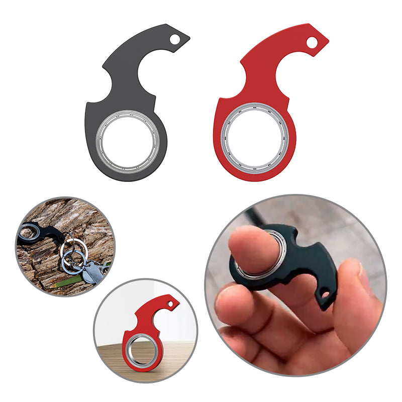 Creative Fidget Spinner Toy Keychain Hand Spinner Anti-Anxiety Toy Relieves Stress Finger Spinner Keychain Bottle Opener Kids Toy - FocusFlow360