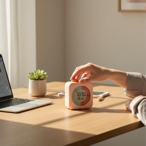 Hybrid Visual Anchor | High-Contrast Flow Timer - FocusFlow360