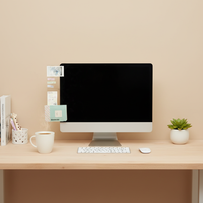 The Sidekick Horizon | Acrylic Monitor Memo Board - FocusFlow360