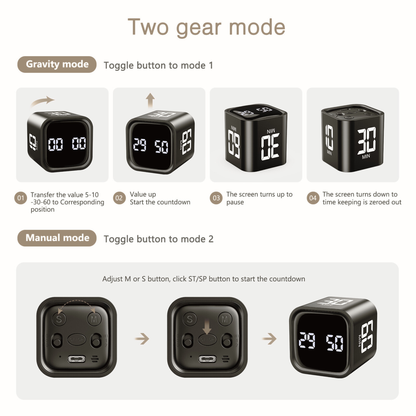 Gravity Cube Timer | Frictionless Task Initiation - FocusFlow360