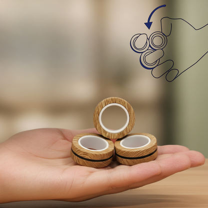 Magnetic Kinetic Rings | Professional Fidget & Sensory Anchor - FocusFlow360
