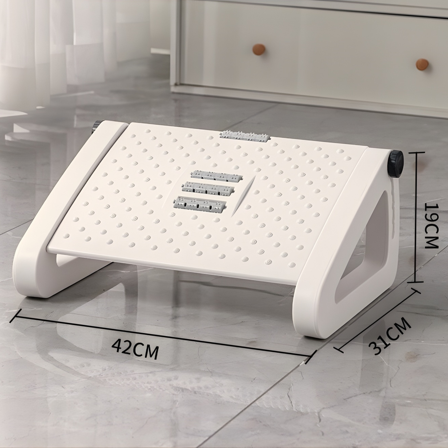 The Grounding Base | Ergonomic Height-Adjustable Foot Rest - FocusFlow360