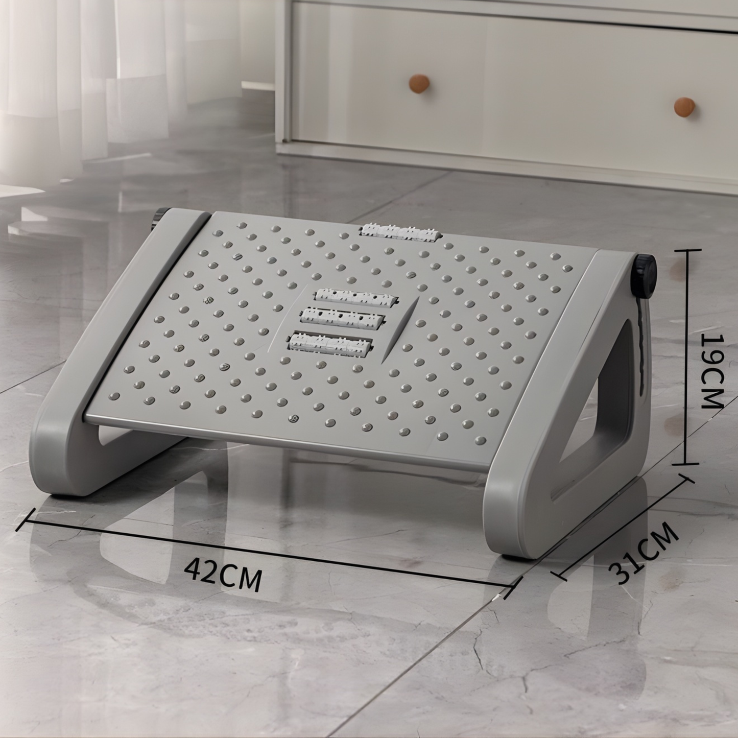 The Grounding Base | Ergonomic Height-Adjustable Foot Rest - FocusFlow360