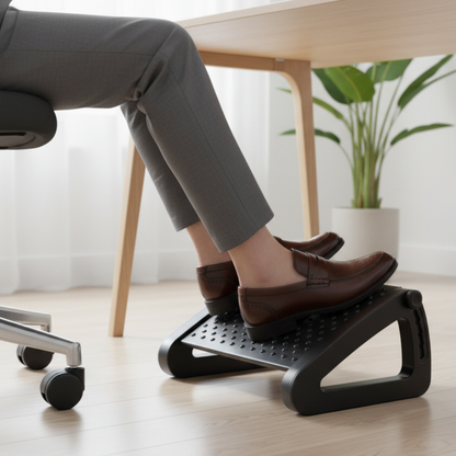 The Grounding Base | Ergonomic Height-Adjustable Foot Rest - FocusFlow360
