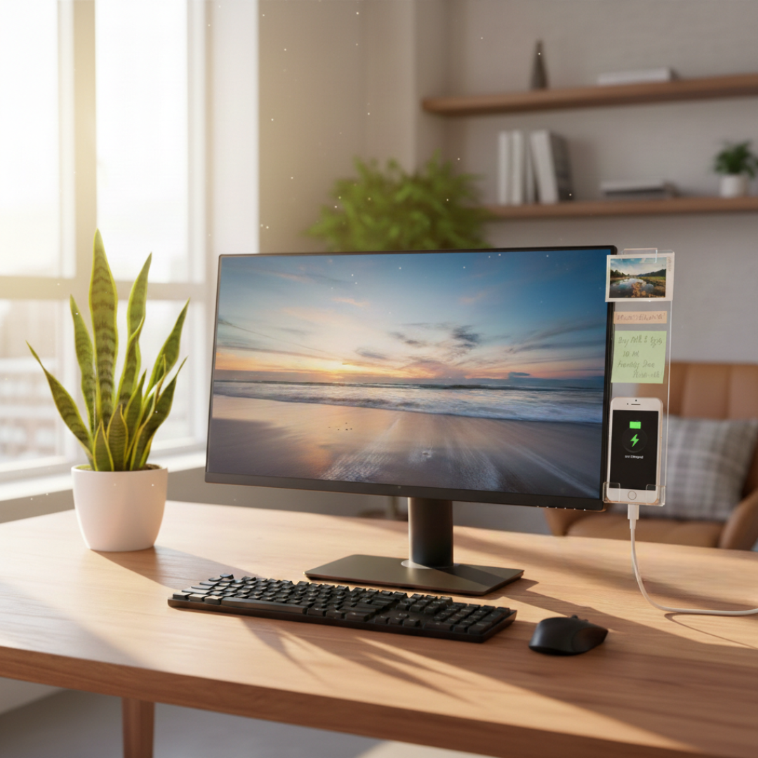 The Sidekick Horizon | Acrylic Monitor Memo Board - FocusFlow360