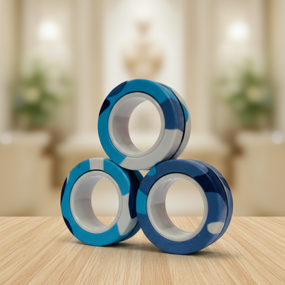 Magnetic Kinetic Rings | Professional Fidget & Sensory Anchor - FocusFlow360