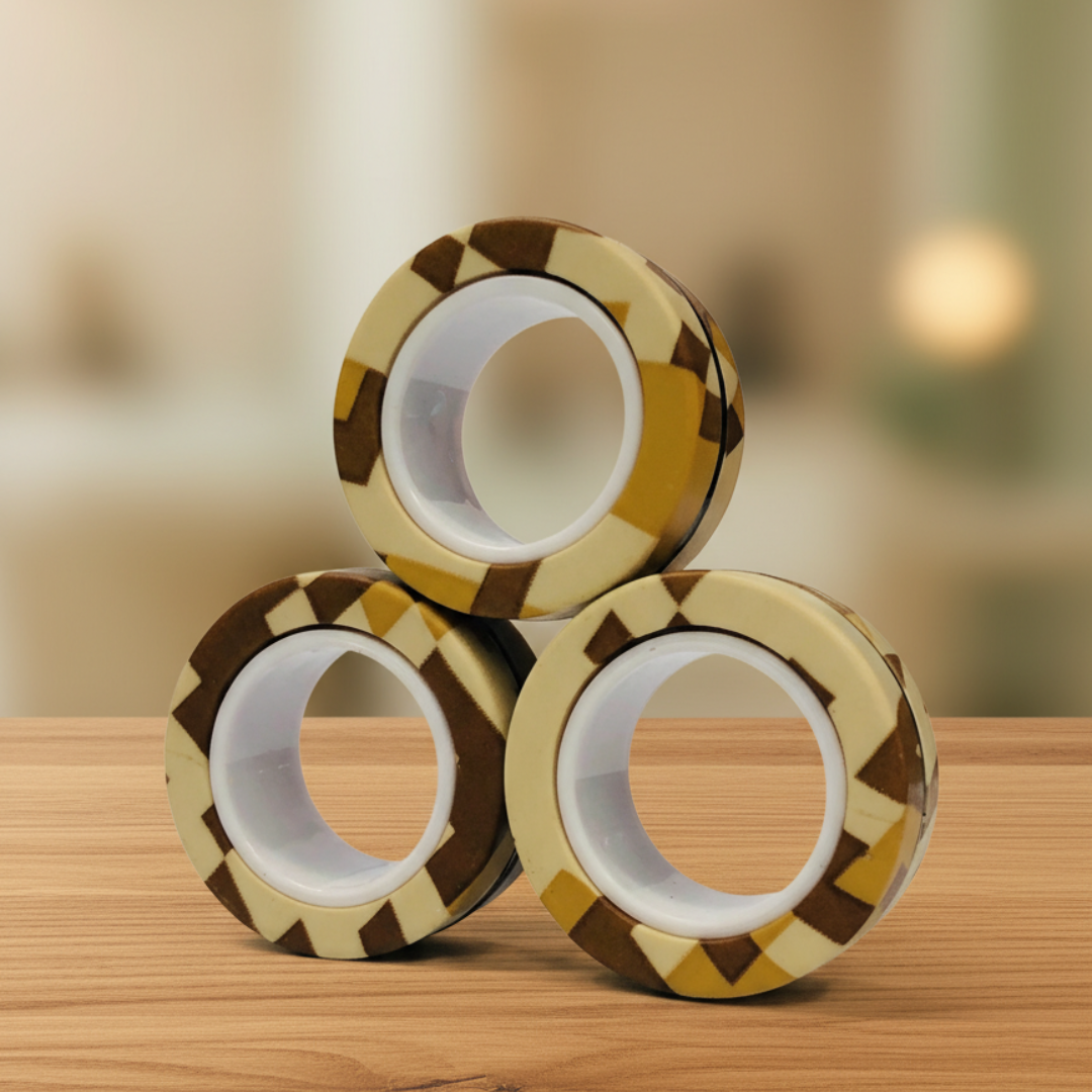 Magnetic Kinetic Rings | Professional Fidget & Sensory Anchor - FocusFlow360
