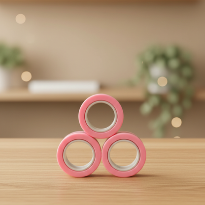 Magnetic Kinetic Rings | Professional Fidget & Sensory Anchor - FocusFlow360