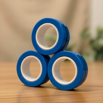 Magnetic Kinetic Rings | Professional Fidget & Sensory Anchor - FocusFlow360