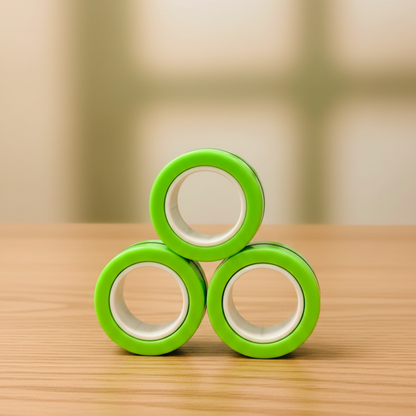 Magnetic Kinetic Rings | Professional Fidget & Sensory Anchor - FocusFlow360