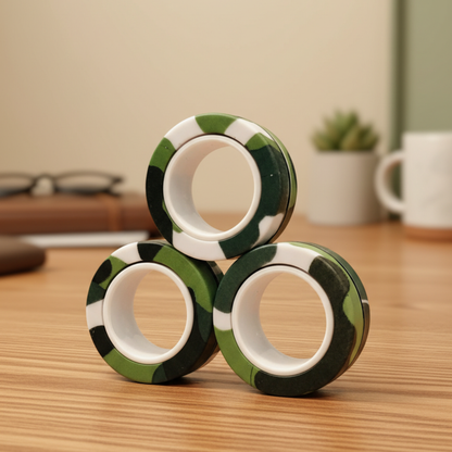 Magnetic Kinetic Rings | Professional Fidget & Sensory Anchor - FocusFlow360
