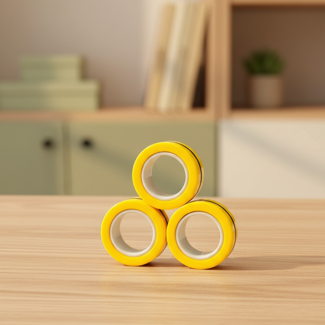 Magnetic Kinetic Rings | Professional Fidget & Sensory Anchor - FocusFlow360