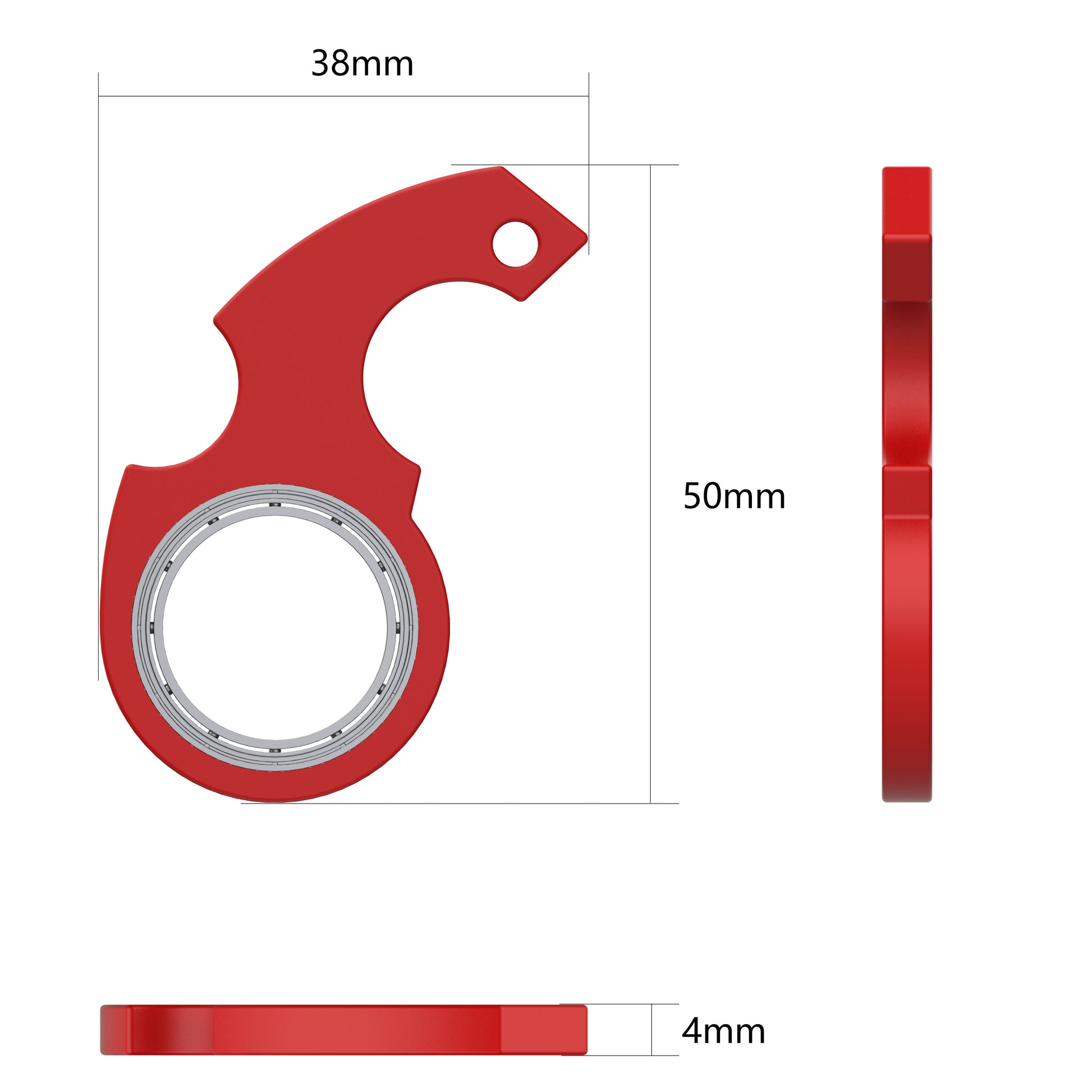 Creative Fidget Spinner Toy Keychain Hand Spinner Anti-Anxiety Toy Relieves Stress Finger Spinner Keychain Bottle Opener Kids Toy - FocusFlow360