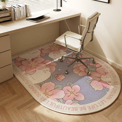Anti-slip Home Curved Rug For Computer Chairs - FocusFlow360