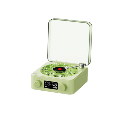 Retro Turntable Speaker Wireless Bluetooth-compatible 5.0 Vinyl Record Player Stereo Sound With White Noise RGB Projection Lamp Effect - FocusFlow360